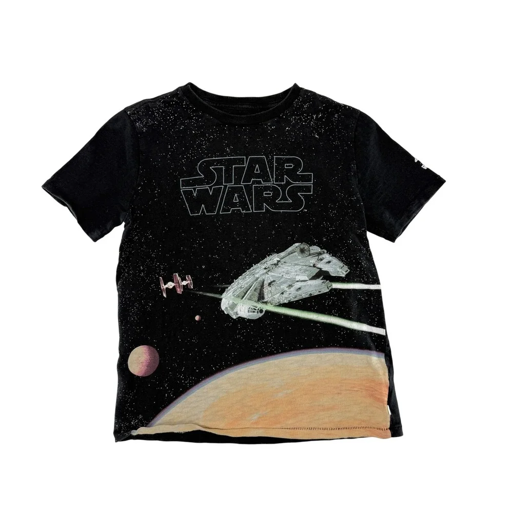GAP Kids Star Wars 40th Anniversary Graphic T Shirt‎ Black Size L
